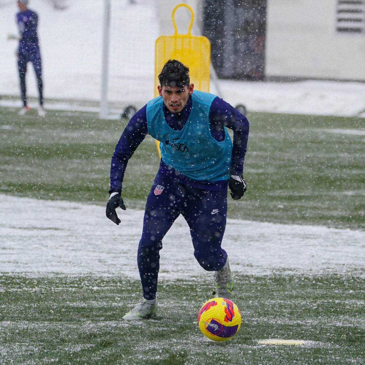 Como pingüinos bajo la nieve, así se entrena Estados Unidos en el congelado Columbus previo a las eliminatorias