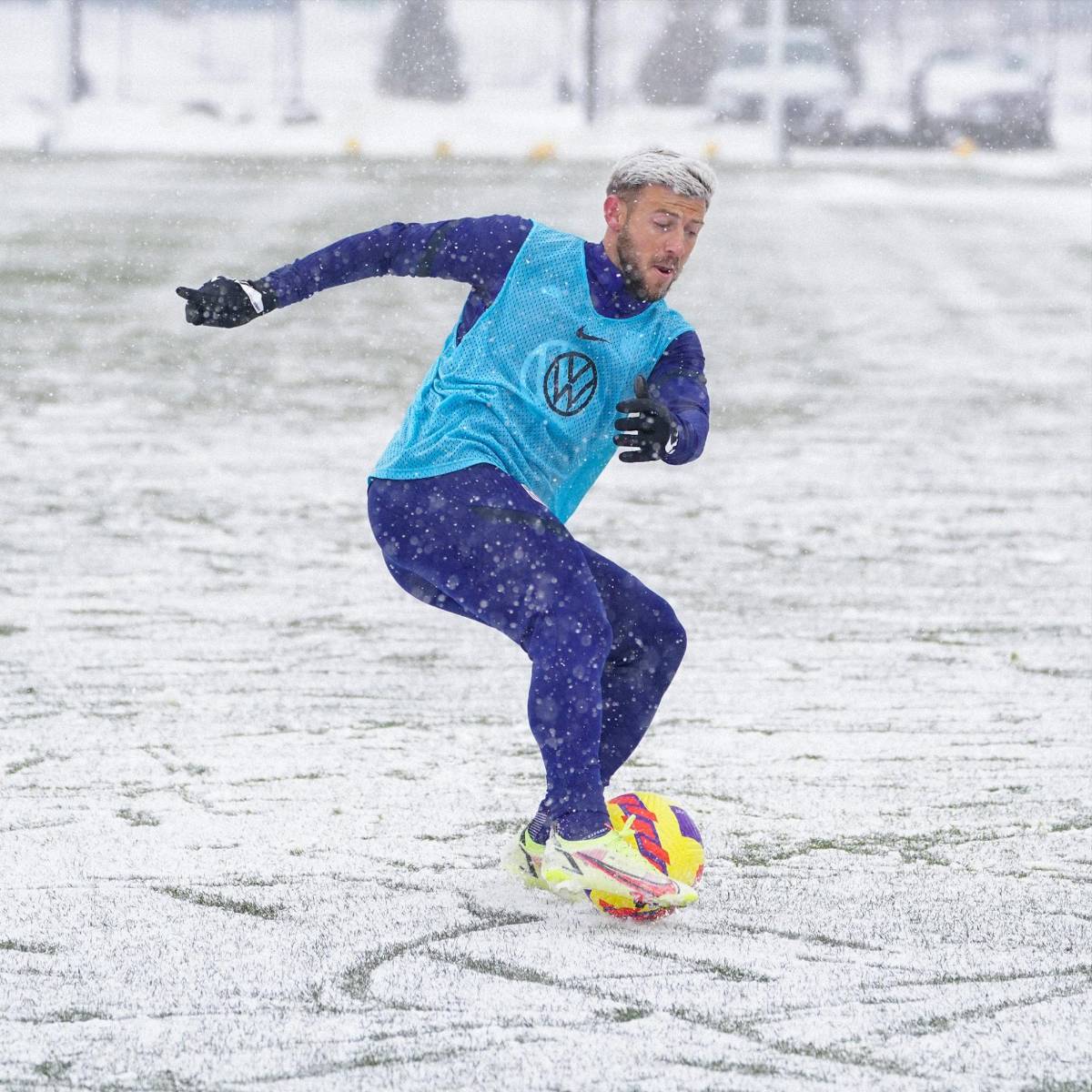 Como pingüinos bajo la nieve, así se entrena Estados Unidos en el congelado Columbus previo a las eliminatorias