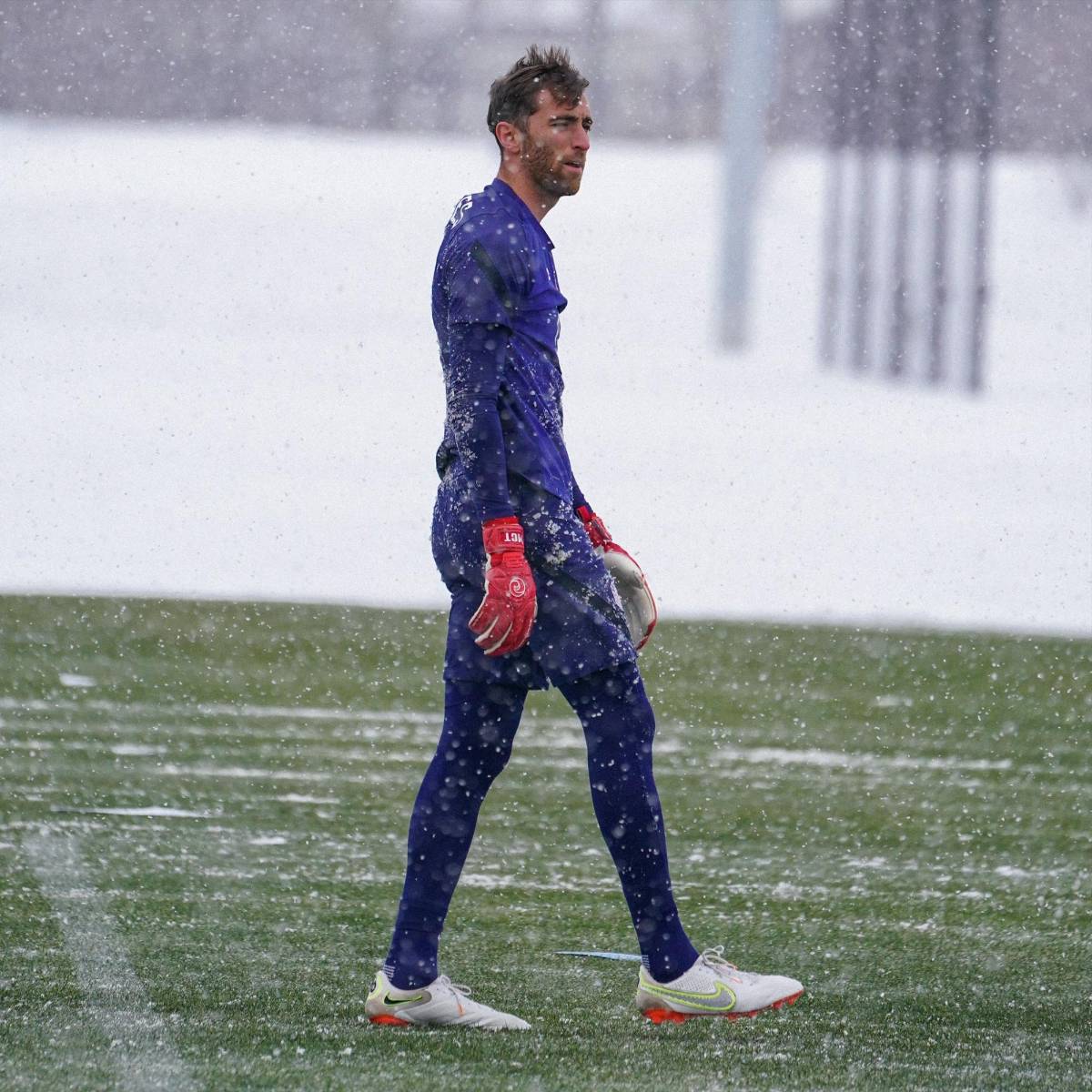 Como pingüinos bajo la nieve, así se entrena Estados Unidos en el congelado Columbus previo a las eliminatorias