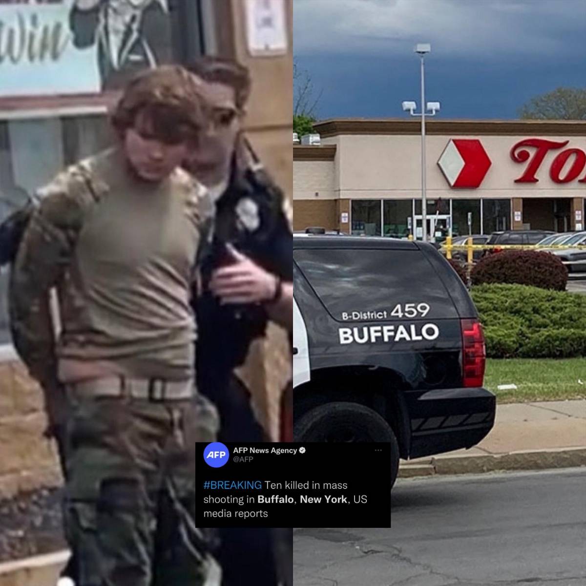 Terror en Nueva York: masivo tiroreo deja al menos 10 muertos en un supermercado de Buffalo