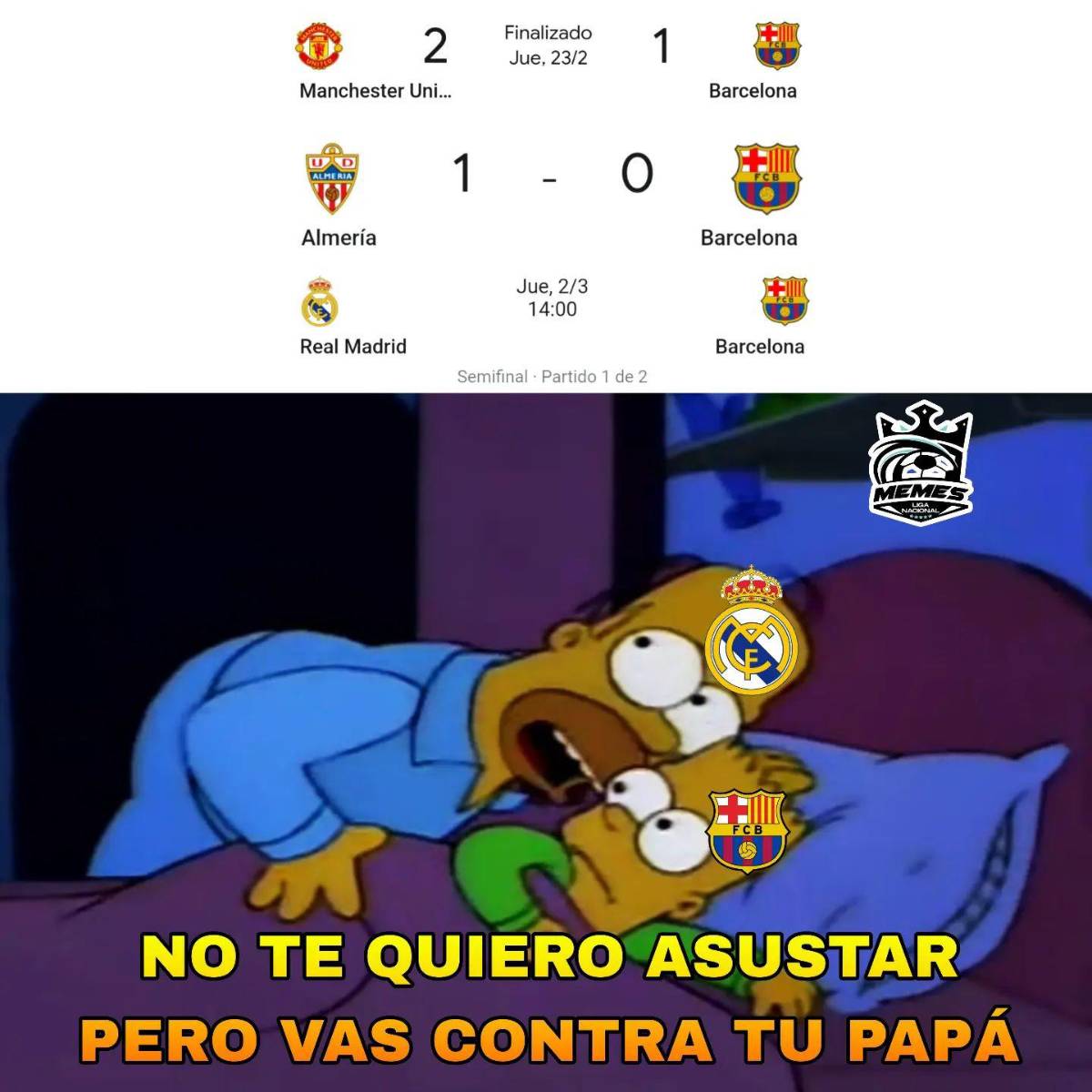 Los memes hacen pedazos al Barcelona por no aprovechar la oportunidad que Real Madrid le dejó en la Liga Española