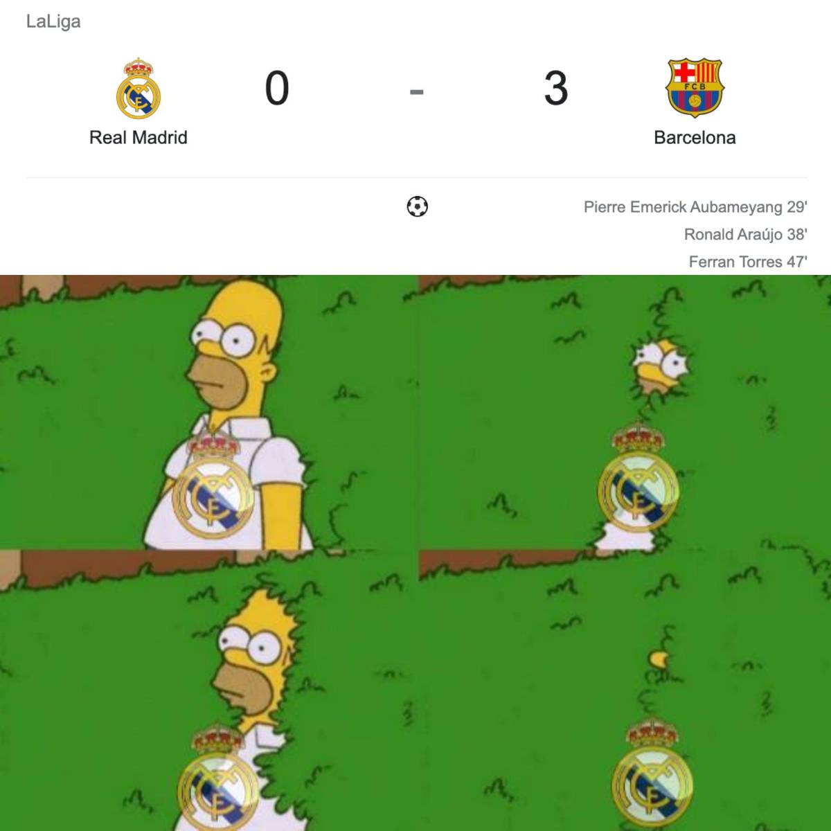 ¡El Barcelona de Xavi recetó paliza en el Clásico y los memes destrozaron al Real Madrid!
