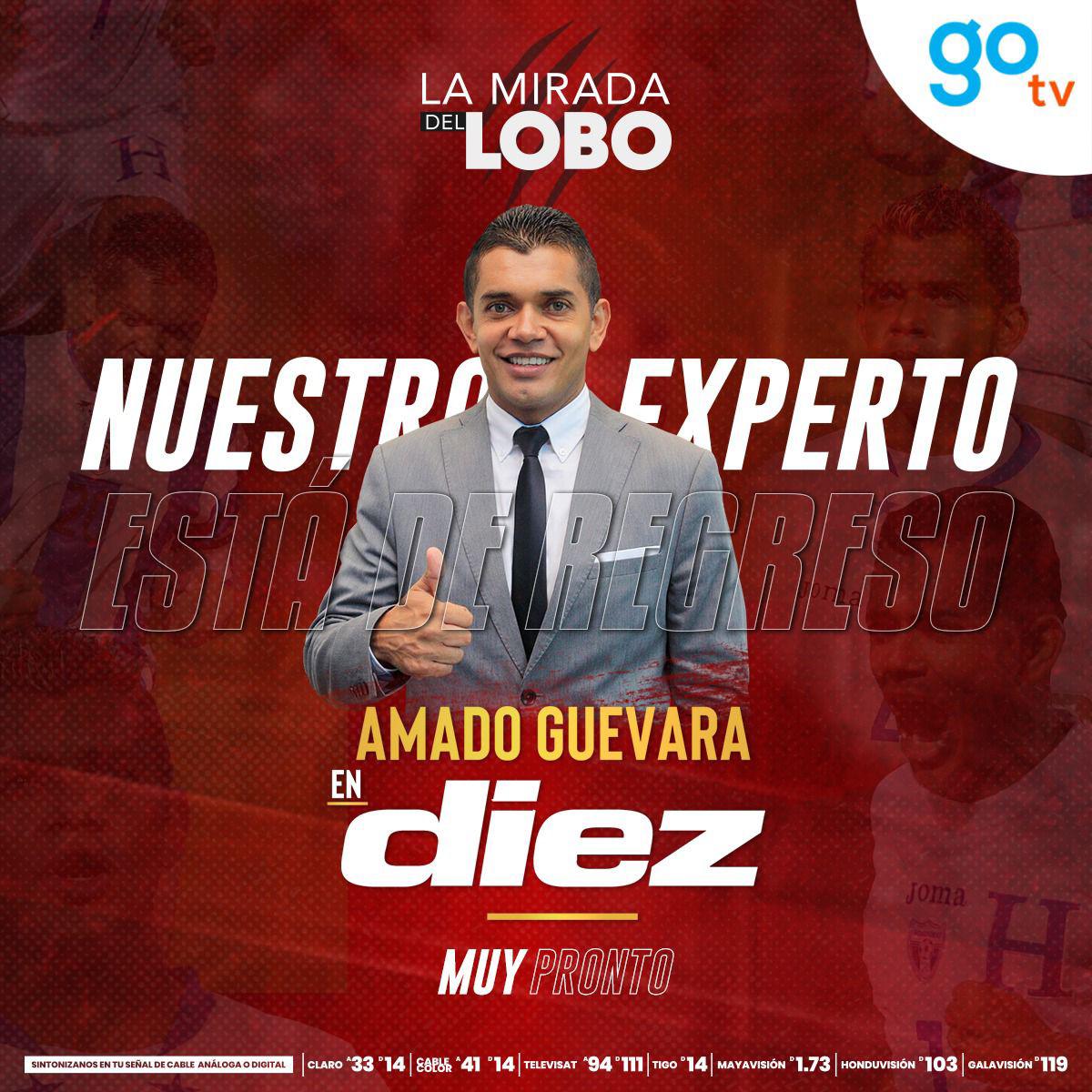 Amado Guevara regresa a las pantallas de DIEZ TV. El “Lobo” analizará convocatorias, previas, partidos y microciclos de la Bicolor Nacional.