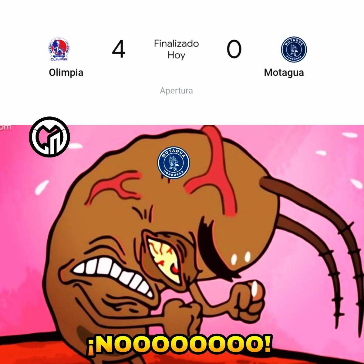 ¡Para reír! Los memes despedazan a Motagua por la paliza que sufrió ante Olimpia en el Morazán