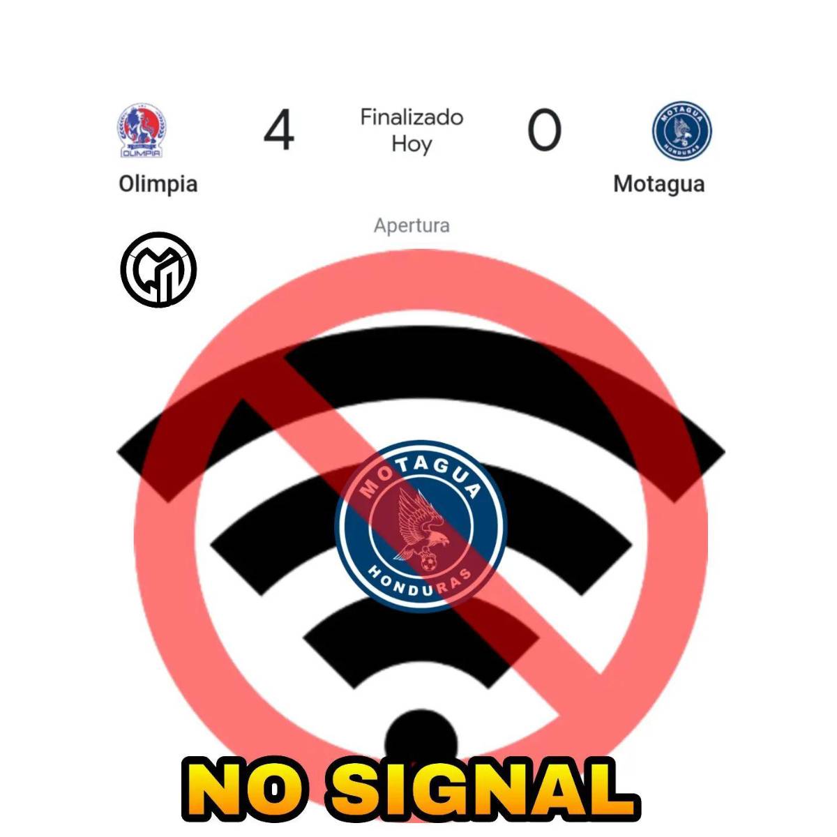 ¡Para reír! Los memes despedazan a Motagua por la paliza que sufrió ante Olimpia en el Morazán