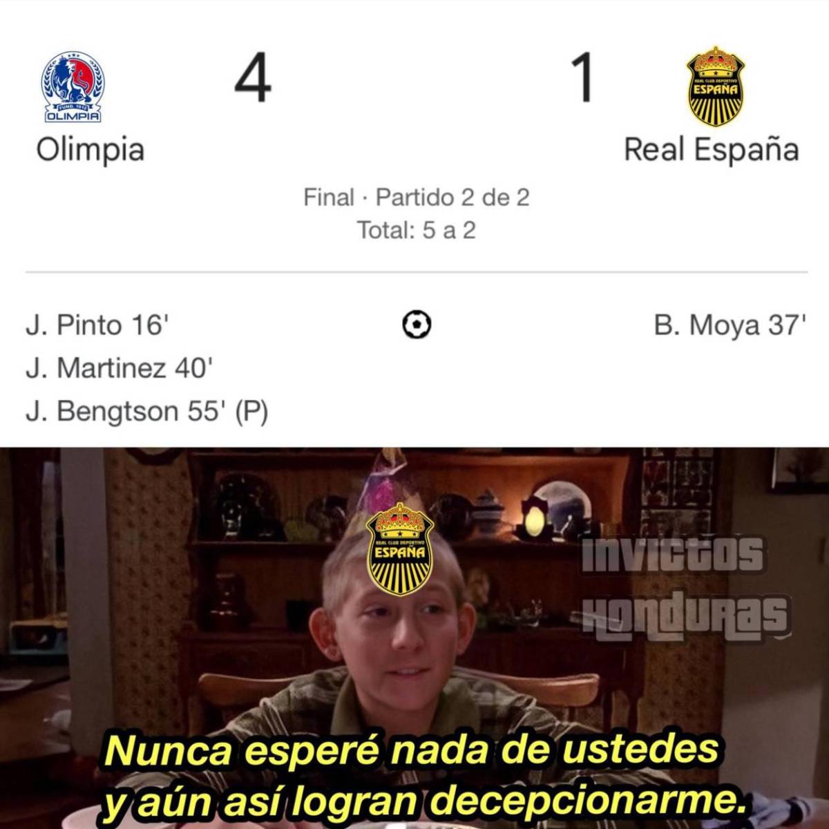 No perdonan a Buba López: los memes destrozan al Real España tras perder ante Olimpia en la final de Liga Nacional
