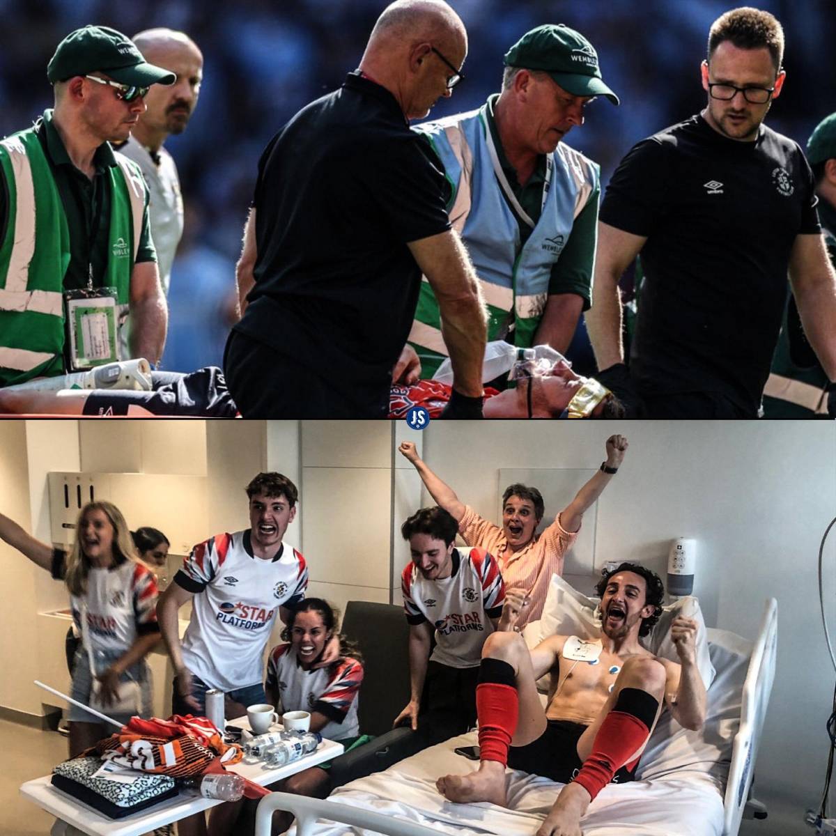 ¡Terrorífico momento! Así se desplomó jugador de la Premier League y esto dicta el parte médico (FOTOS)