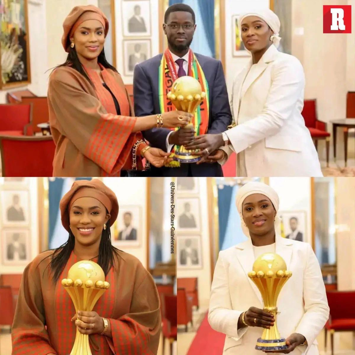 Senegal hundió a Marruecos y él se fue a festejar con sus dos esposas la Copa Africana: Siempre están...