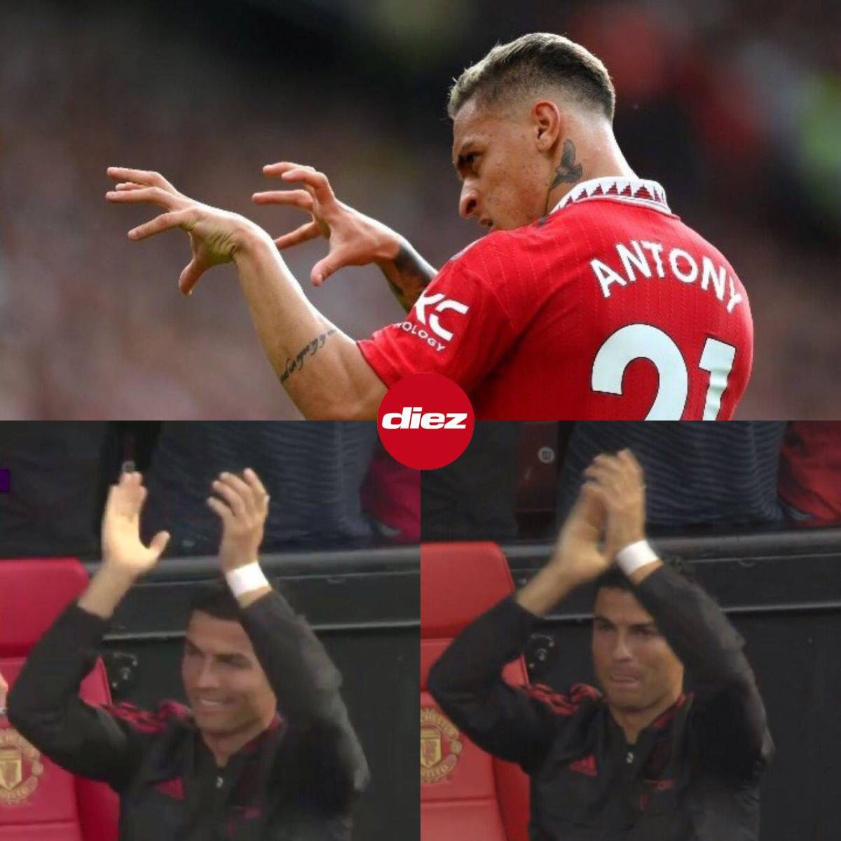 Así fue el tremendo debut de Antony con el Manchester United en el triunfo sobre Arsenal y el gesto de Cristiano Ronaldo que se hizo viral