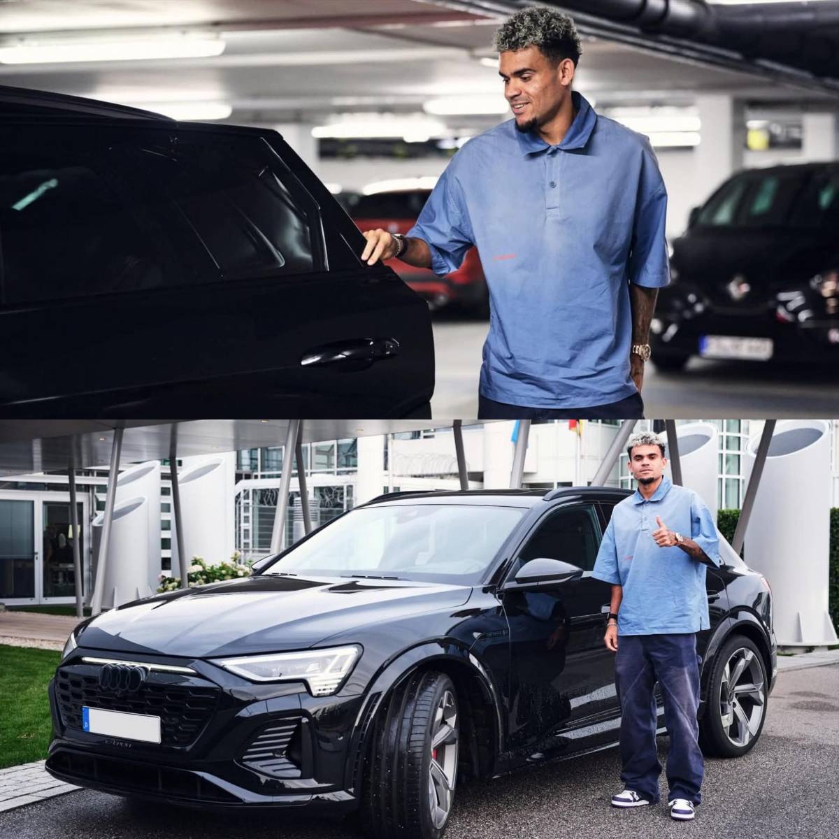 Luis Díaz conoció a las estrellas del Bayern Múnich: lujitos ante Harry Kane, tremendo regalo y bailando cumbia