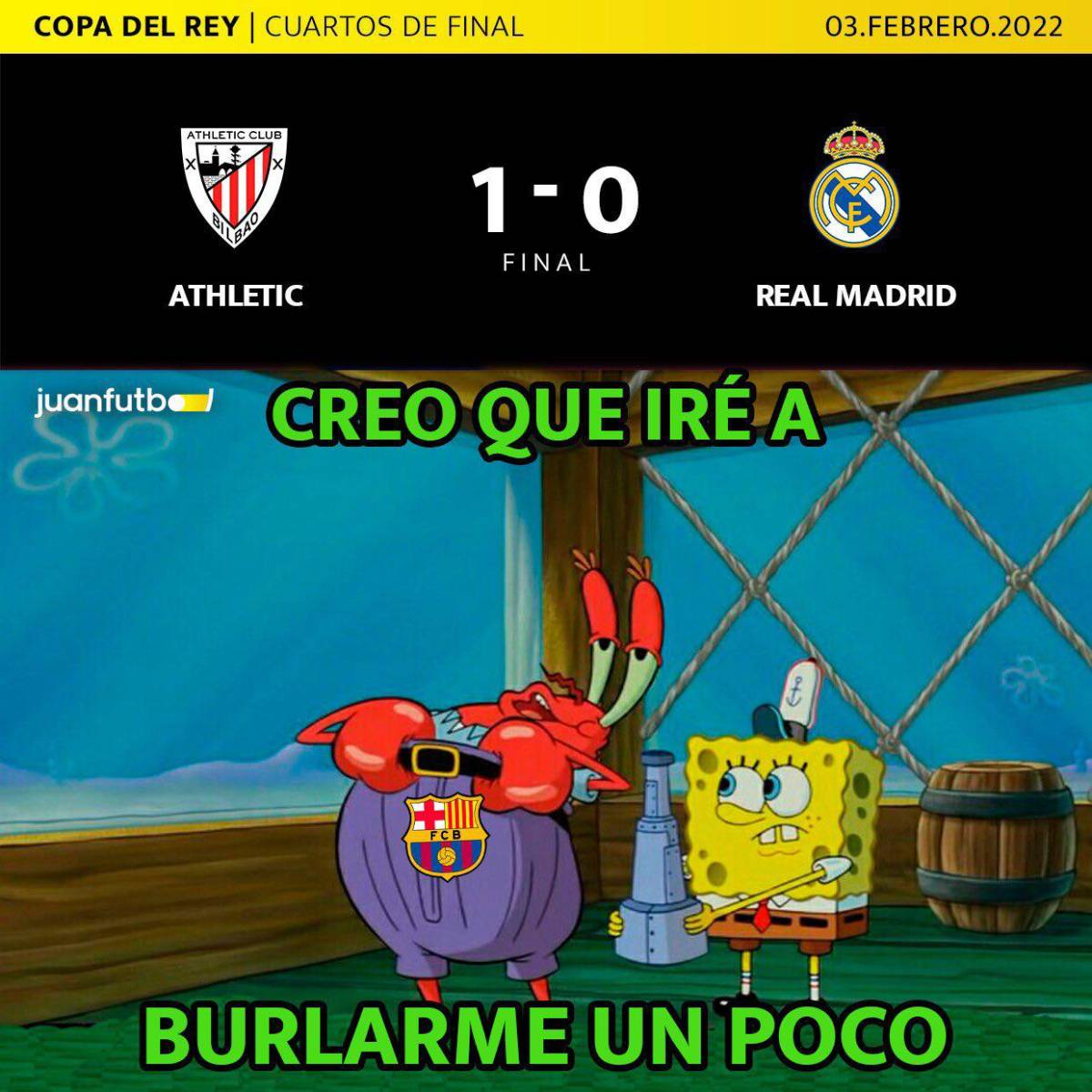 Los memes destrozan al Real Madrid tras ser eliminados de la Copa del Rey por el Athletic Bilbao