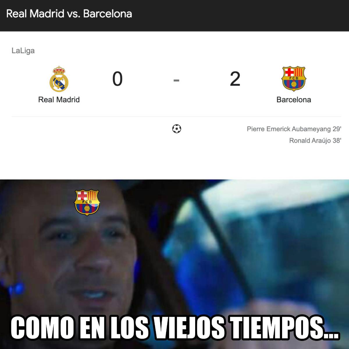 ¡El Barcelona de Xavi recetó paliza en el Clásico y los memes destrozaron al Real Madrid!