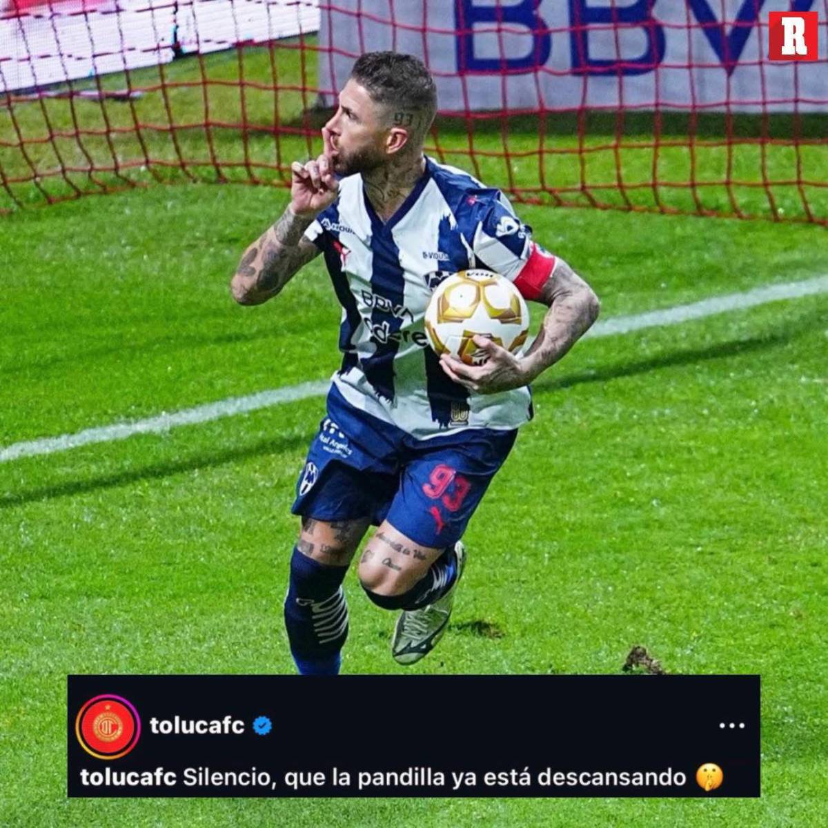 Toluca se burla e insulta a Sergio Ramos tras eliminar a Monterrey y el español le responde: Pinche muerto