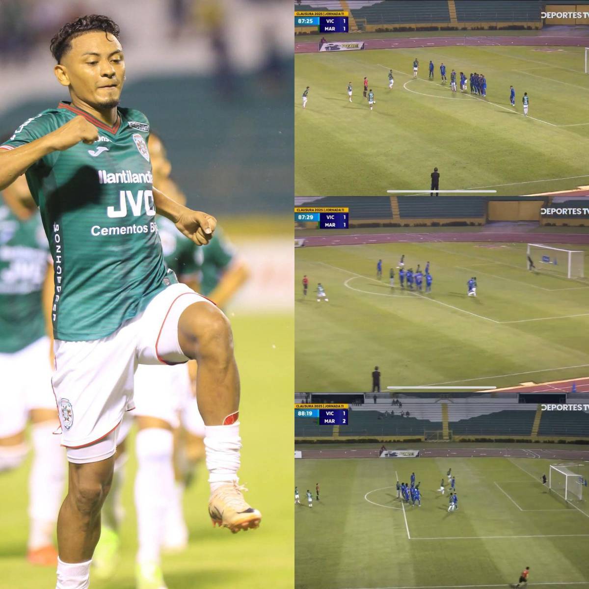 El jugador que se vistió de Iron Man, el gol de Alexy Vega que paralizó el Olímpico y goleada de locos del Marathón ante Victoria