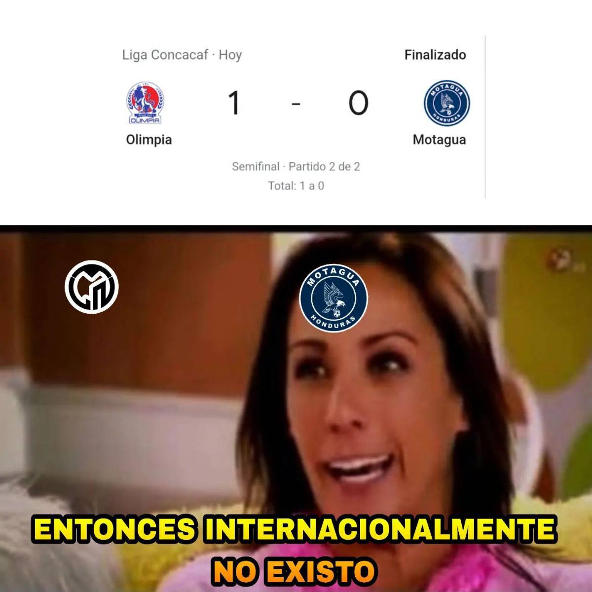¿Y la Totaneta? Los crueles memes que hacen pedazos a Motagua tras quedar fuera de Concacaf ante Olimpia