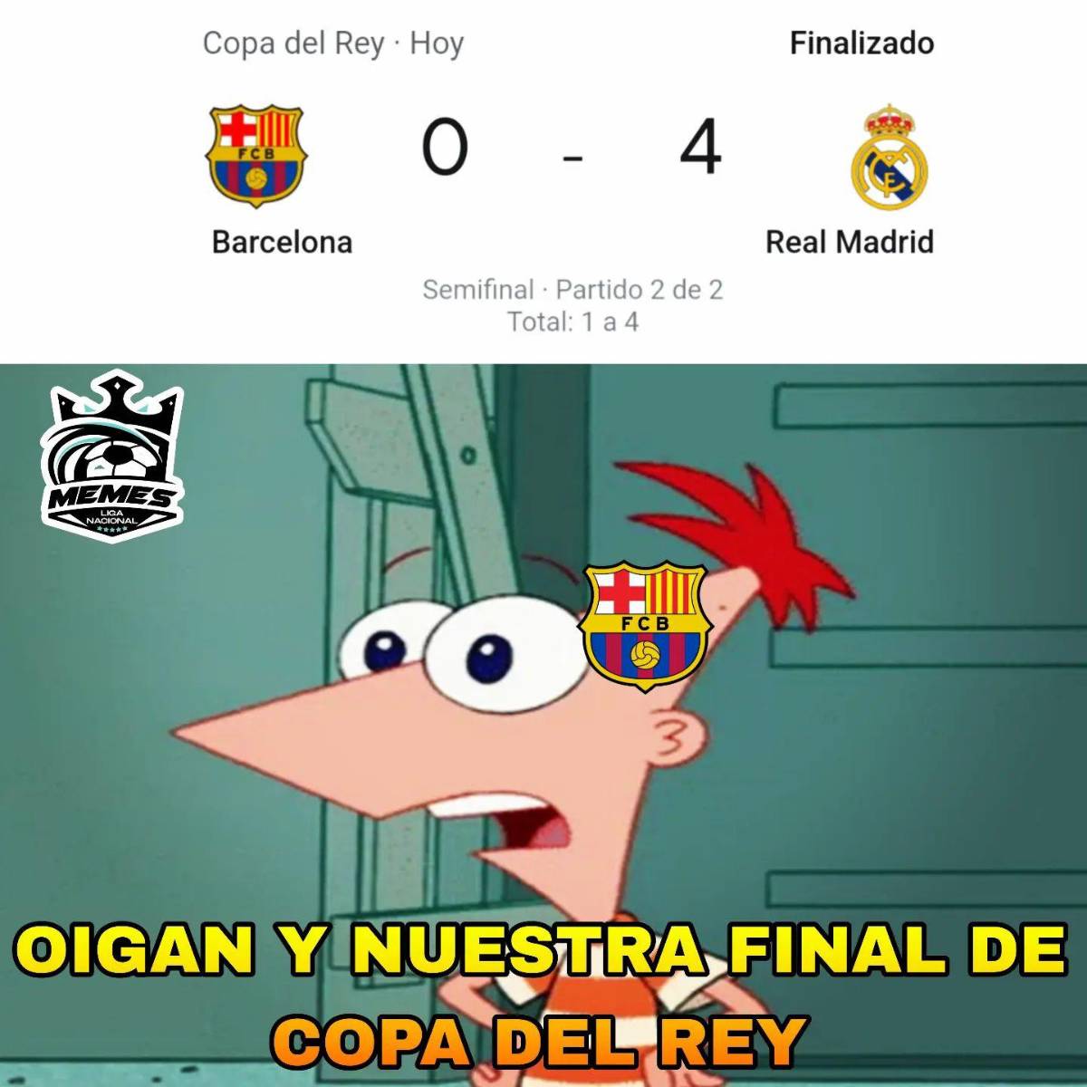 ¡Barcelona es humillado con terribles memes tras ser eliminado por el Real Madrid en la Copa del Rey!