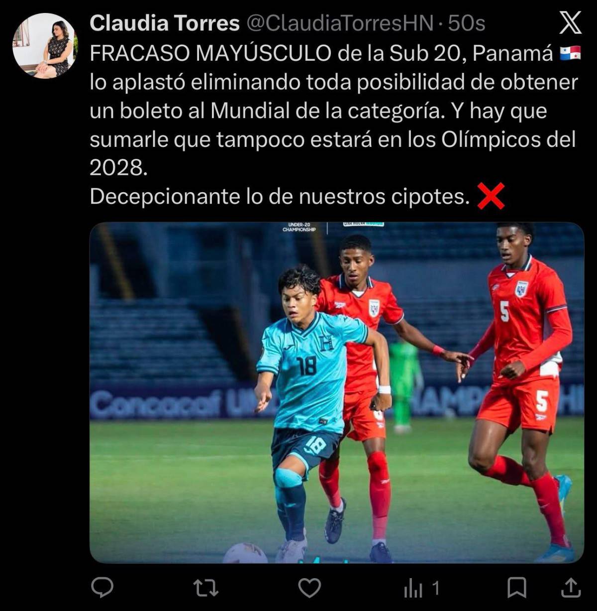 Tremendo horror: señalan al culpable del papelón de Honduras en la Sub-20