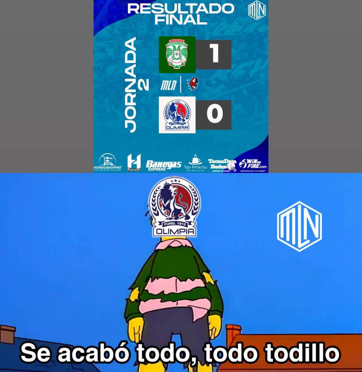 Para reír: Los jocosos memes que dejó la fecha dos del Clausura; Olimpia y Victoria son protagonistas