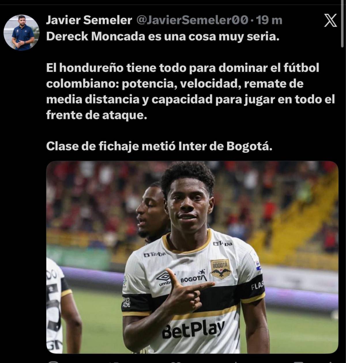 Tiene todo para dominar en Colombia Clase de fichaje: la prensa reacciona al segundo gol de Dereck Moncada