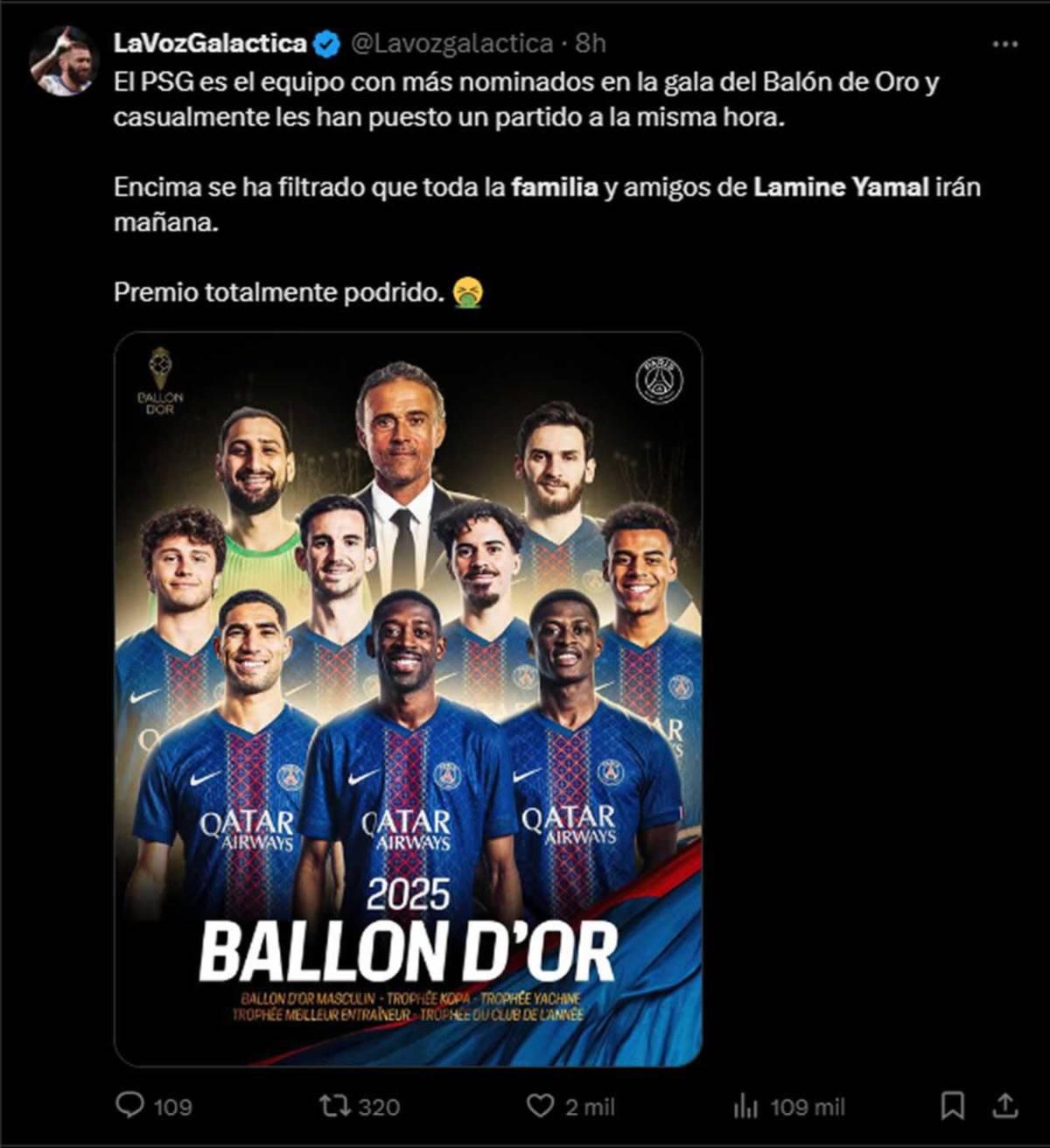 Balón de Oro 2025: se filtra el polémico ganador del premio y todo lo que tiene preparado para celebrar en París