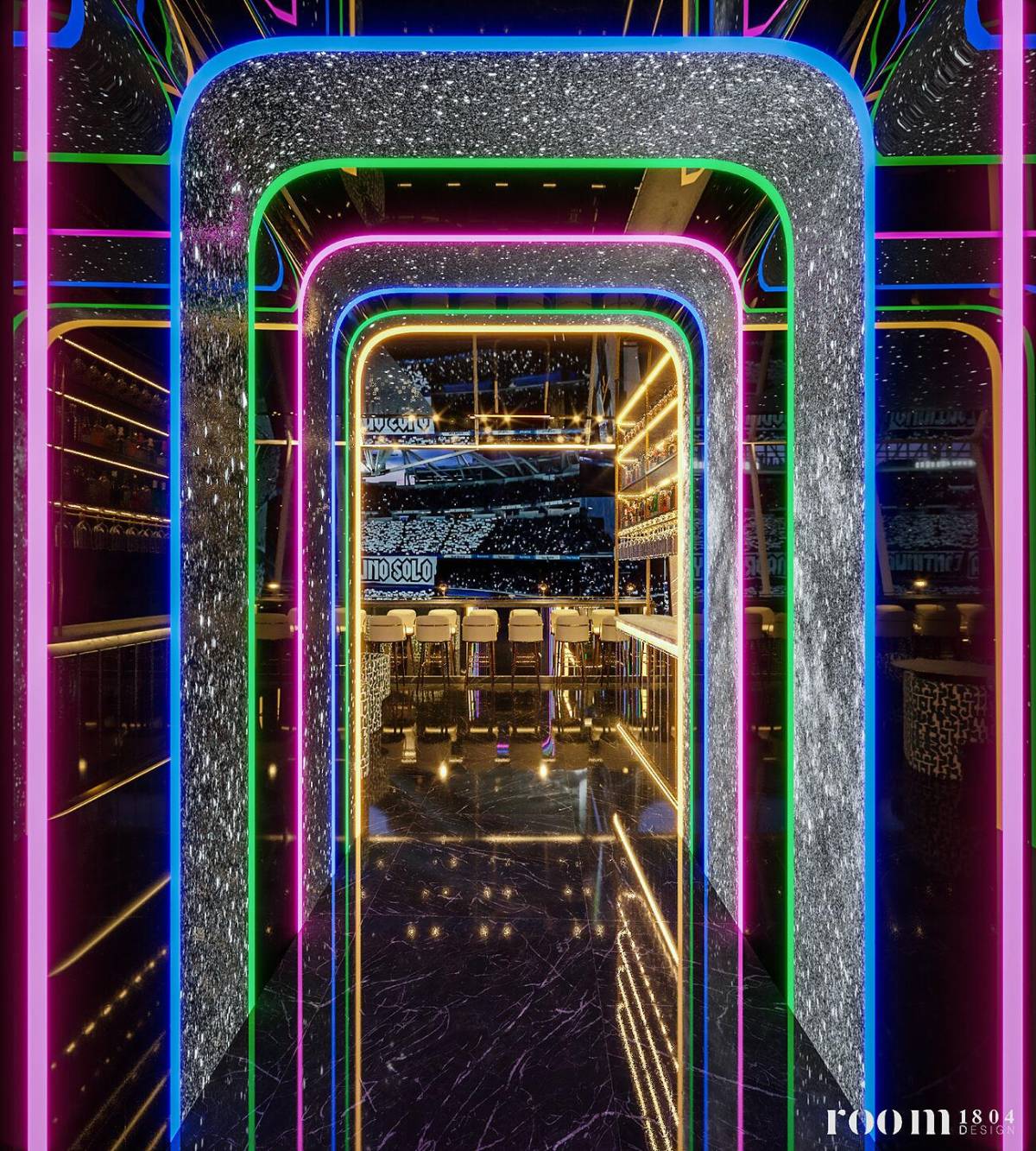 Bar, discoteca y dos terrazas: El alucinante palco VIP que estrenará el Santiago Bernabéu para los partidos de Real Madrid