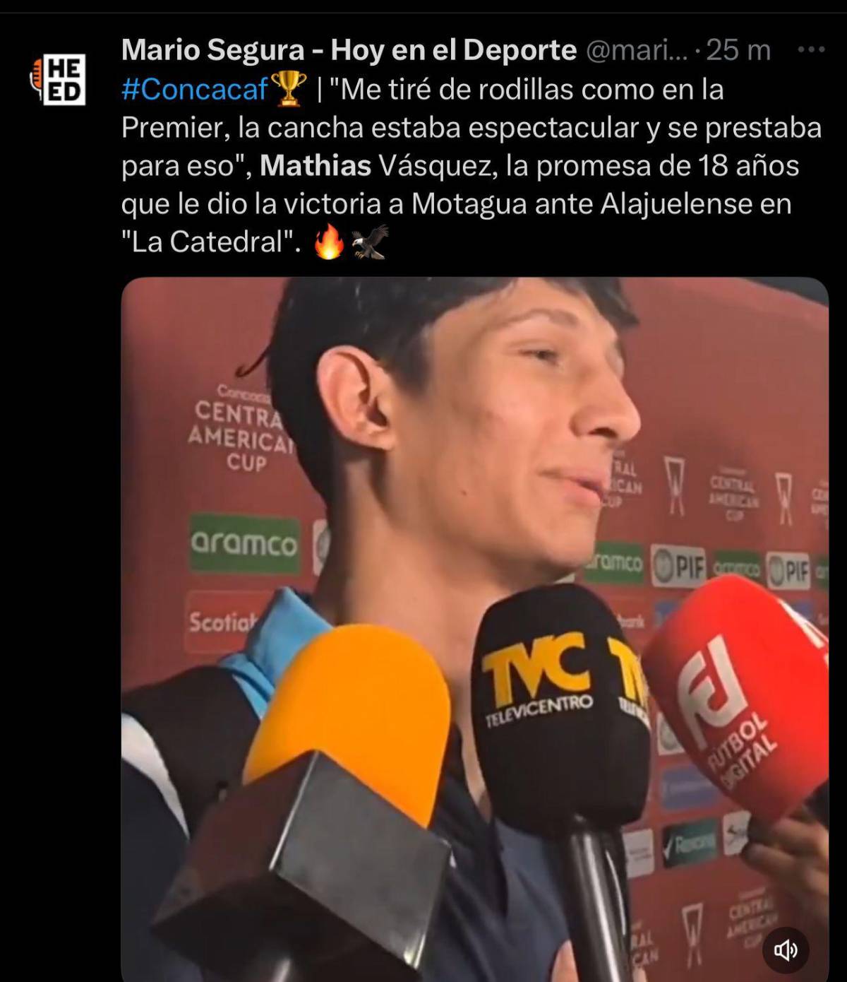 No jugaba porque era hijo del DT: la prensa se rinde ante Mathías Vázquez tras el triunfo de Motagua frenta Alajuelense