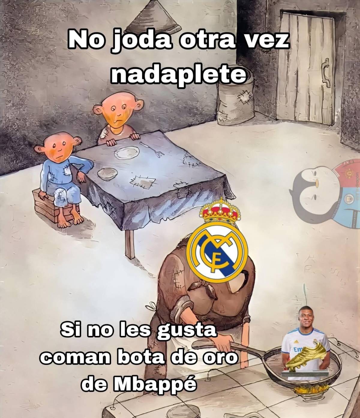 Nadaplete 2026: los memes destrozan al Real Madrid luego de tropezar y alejarse en LaLiga