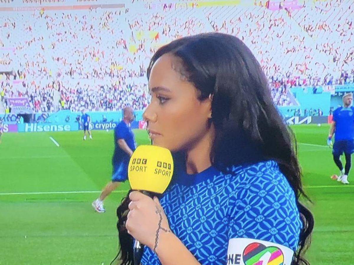 NO SE VIO TV: Periodista inglesa se burla de FIFA, dura manta contra Maguire y Beckham junto a miembro de Concacaf en Qatar 2022