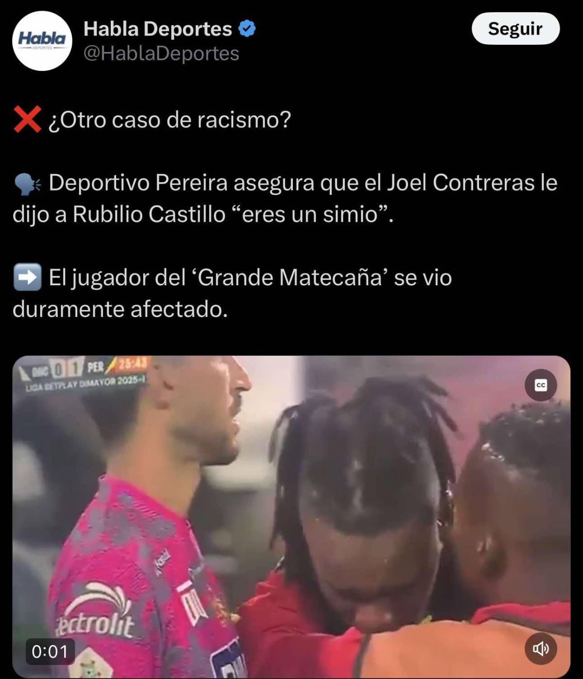 “Una vergüenza” “que asco” “penoso”: así reacciona la prensa de Colombia sobre el caso de racismo que sufrió Rubilio Castillo