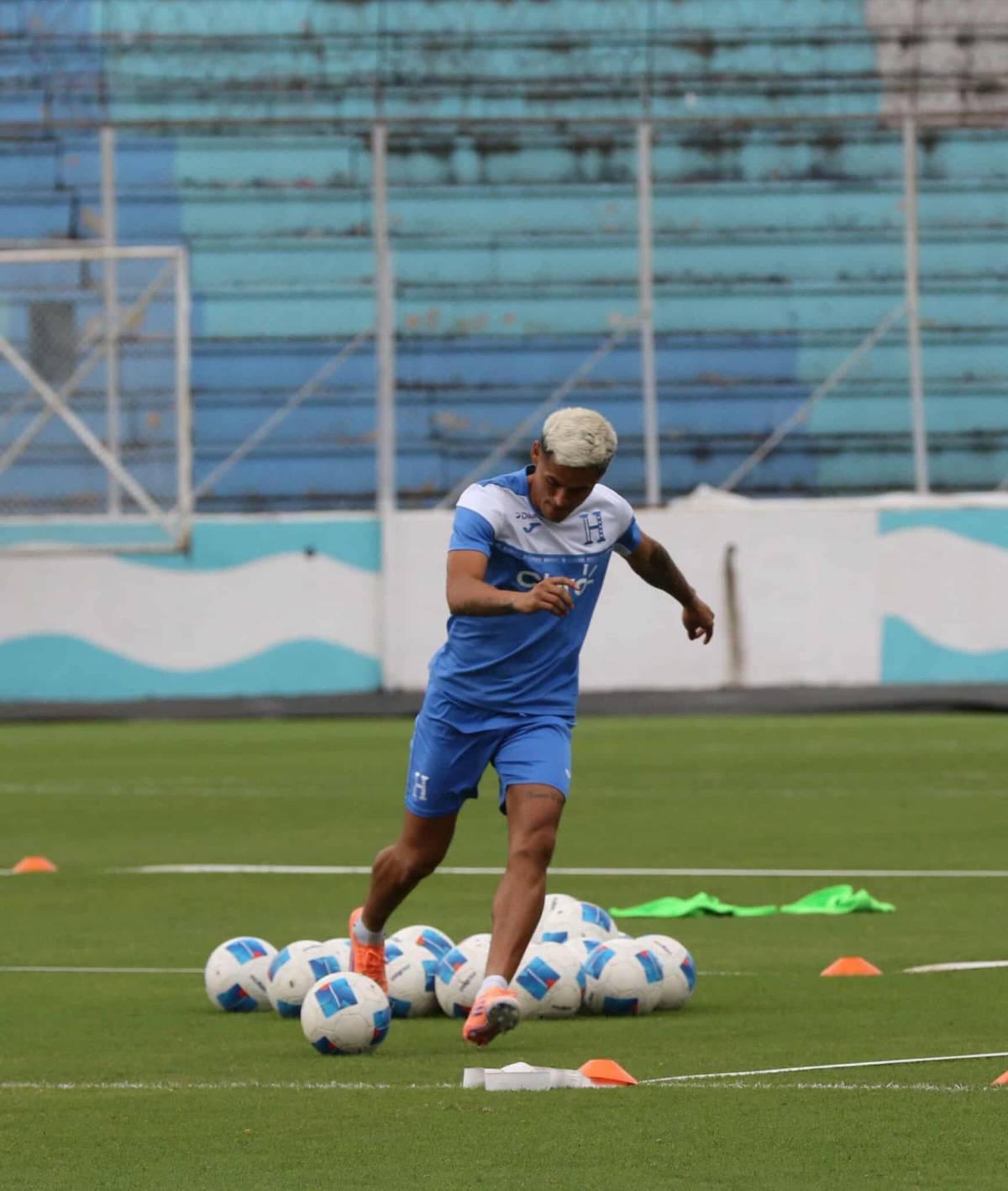 Futbolista se ejercitó separado: así fue el último entrenamiento de la Selección de Honduras previo al viaje a Nicaragua