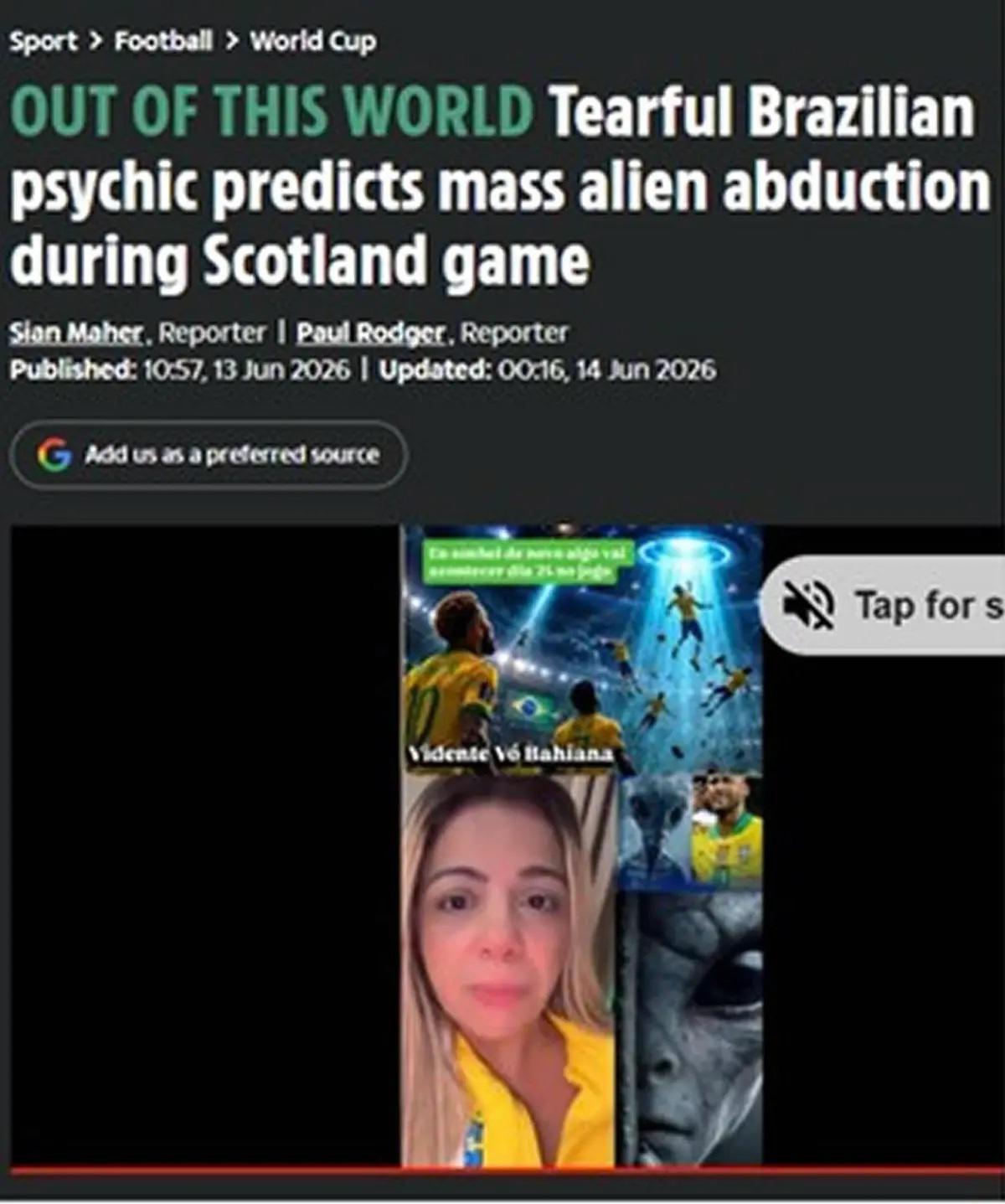 La impensada predicción que amenaza el Brasil vs Escocia y sería suspendido