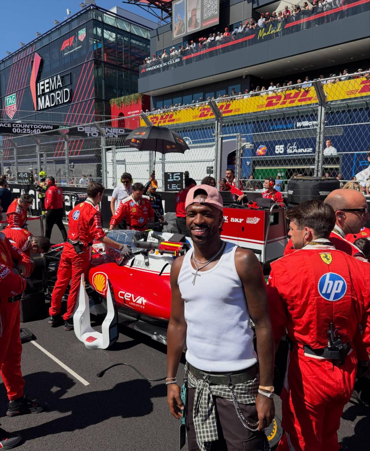 Virginia Fonseca, novia de Vinicius impacta en el Gran Premio de Madrid F1