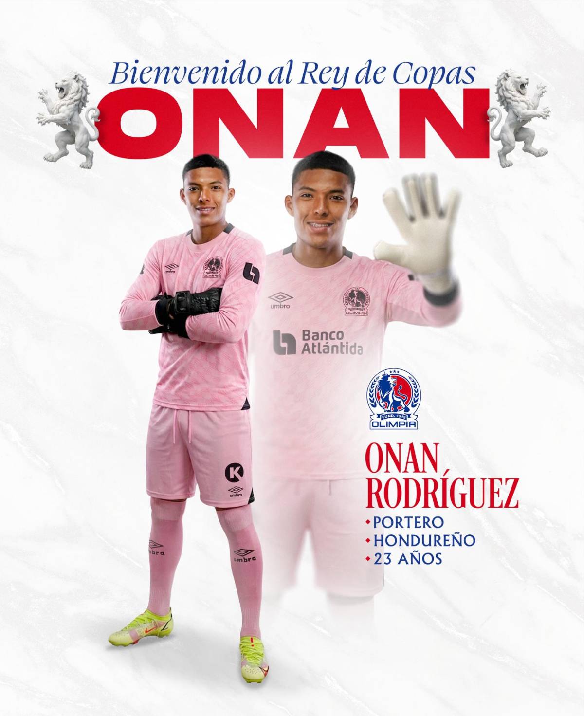 Trabajó de albañil, su primer sueldo y cuándo decidió ser portero: Así es la vida de Onán Rodríguez, nuevo fichaje del Olimpia