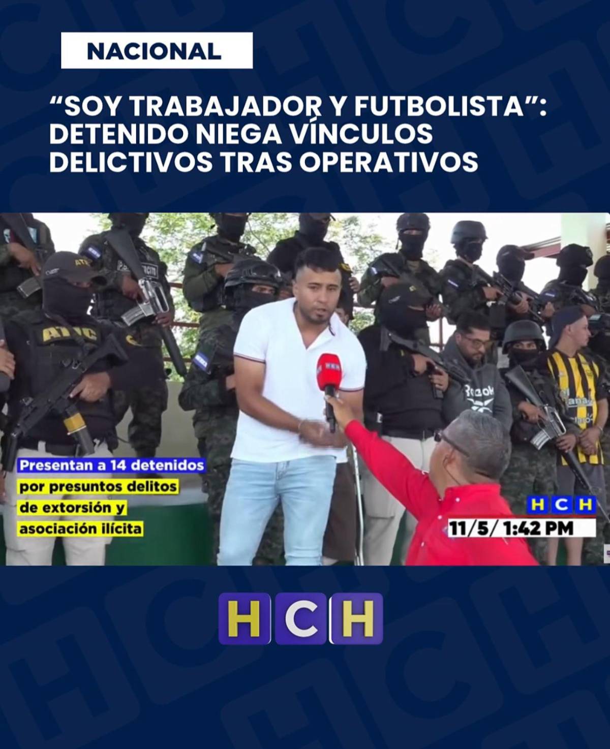 Futbolista catracho es detenido por vínculos delictivos: Me agarraron en mi casa