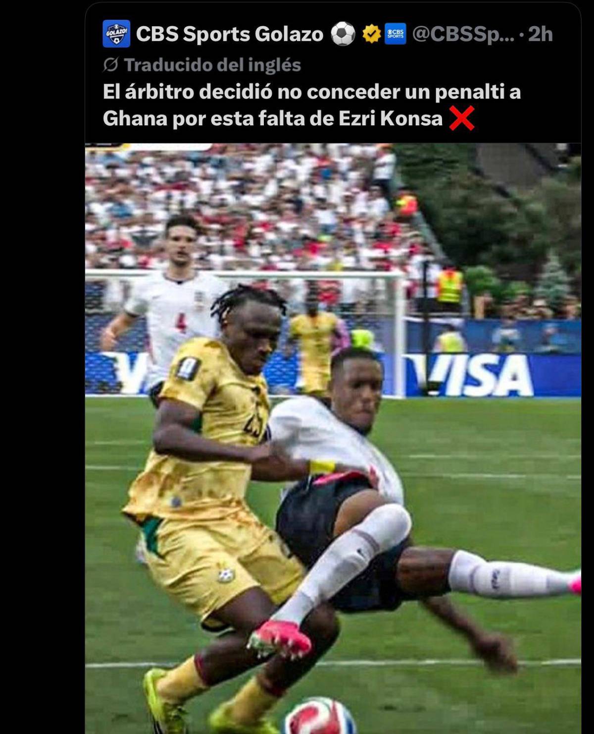 Prensa apunta contra Said por no pitar un penal a favor de Ghana: Pésimo arbitraje