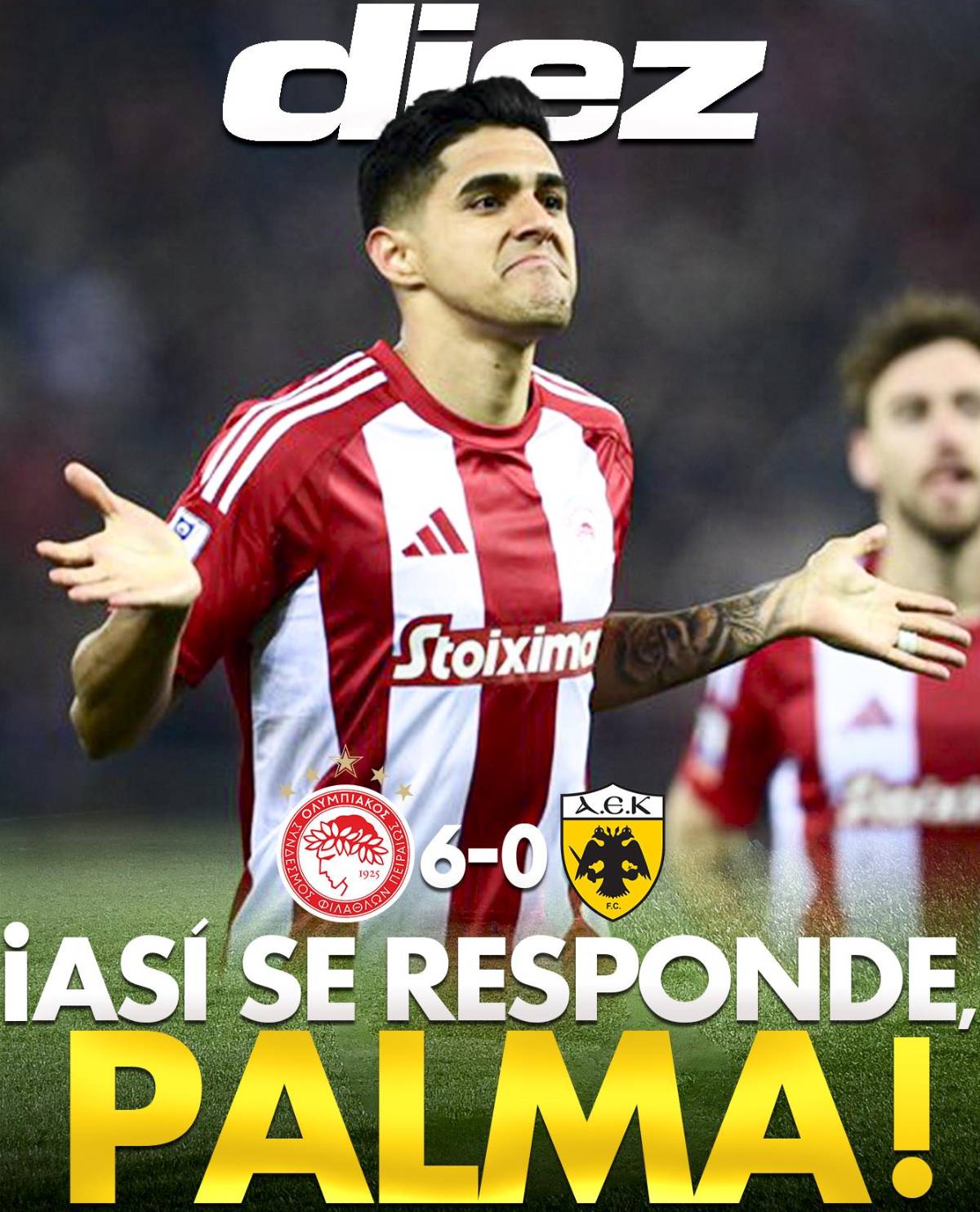 “Para nada es acomodado”, “Está de vuelta”: Prensa se rinde con el golazo de Luis Palma con Olympiacos de Grecia