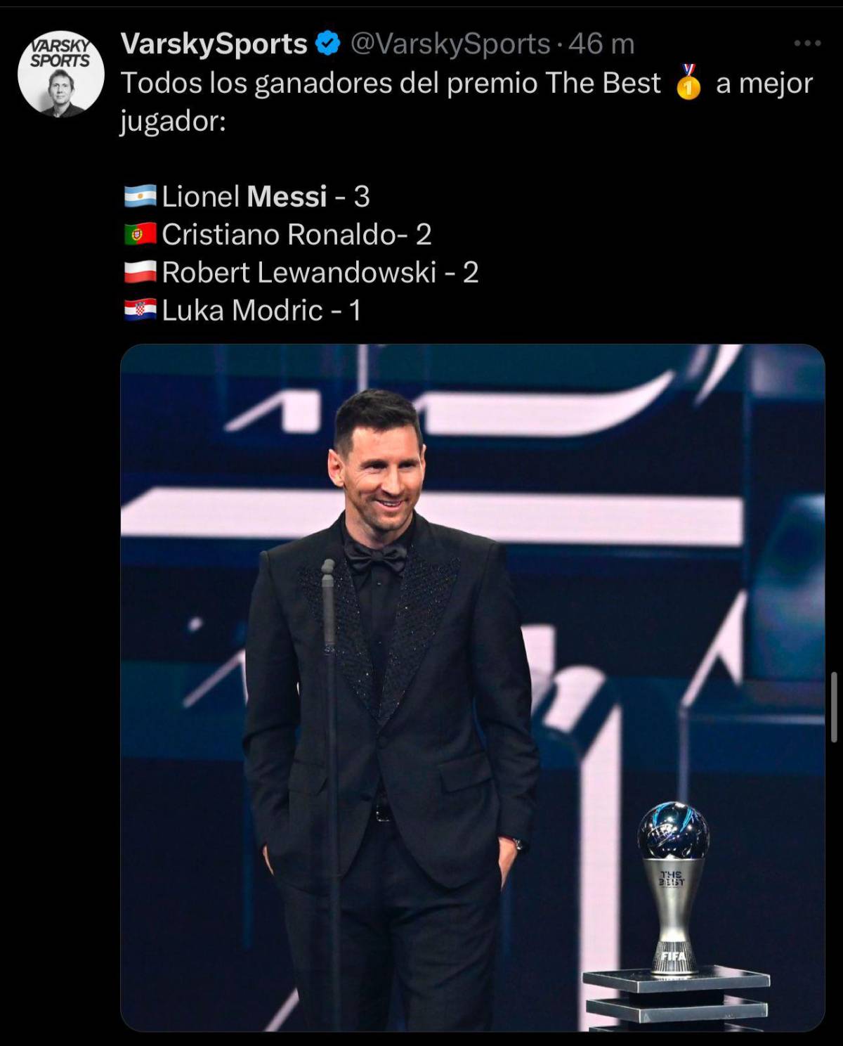 “Es una vergüenza futbolística”: la prensa estalla tras la nominación de Messi a los Premios The Best 2024