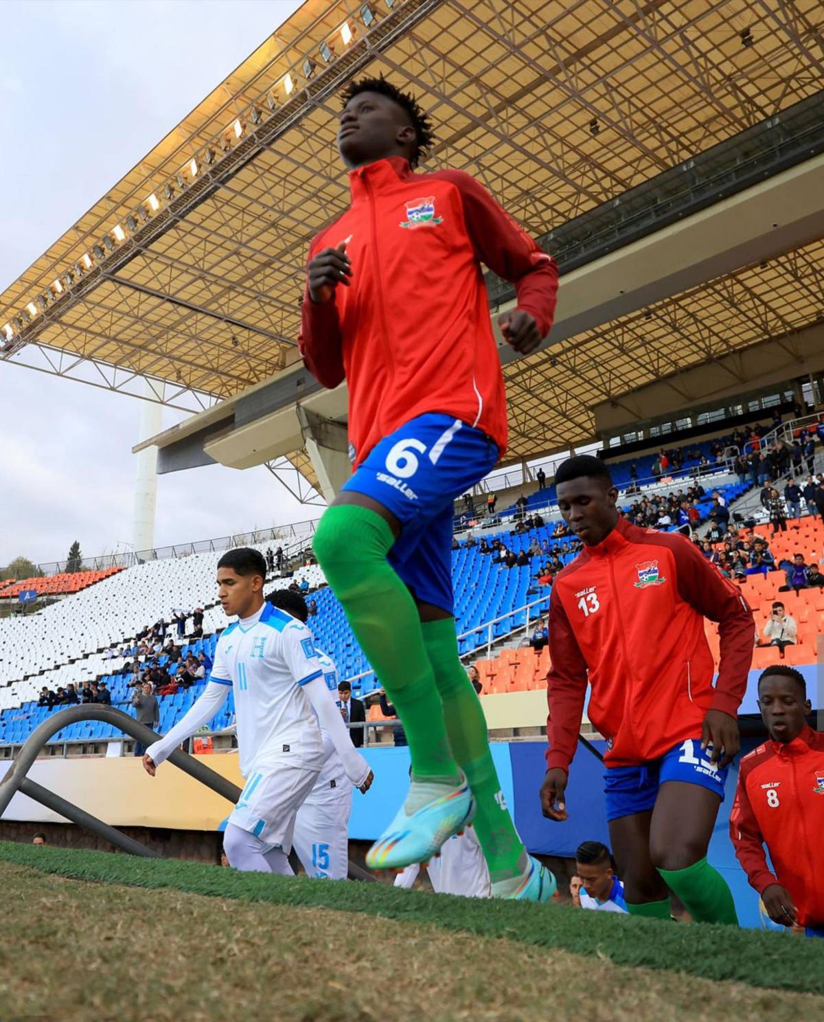 El Honduras - Gambia en fotos: La eufórica celebración de Marco Aceituno, el detalle de los africanos y ¿qué había en el camerino de la ‘H’?