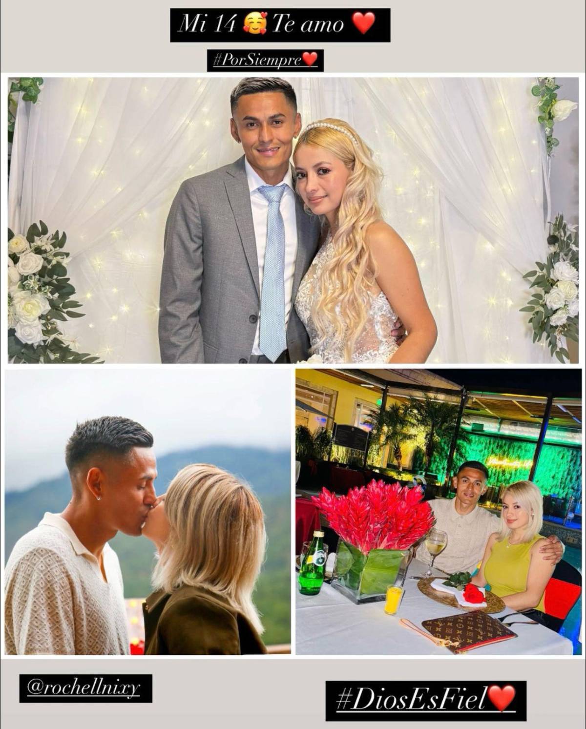 “Happy Valentine’s”, “Mi eterna enamorada”: los mensajes de los futbolistas hondureños por el día de los enamorados