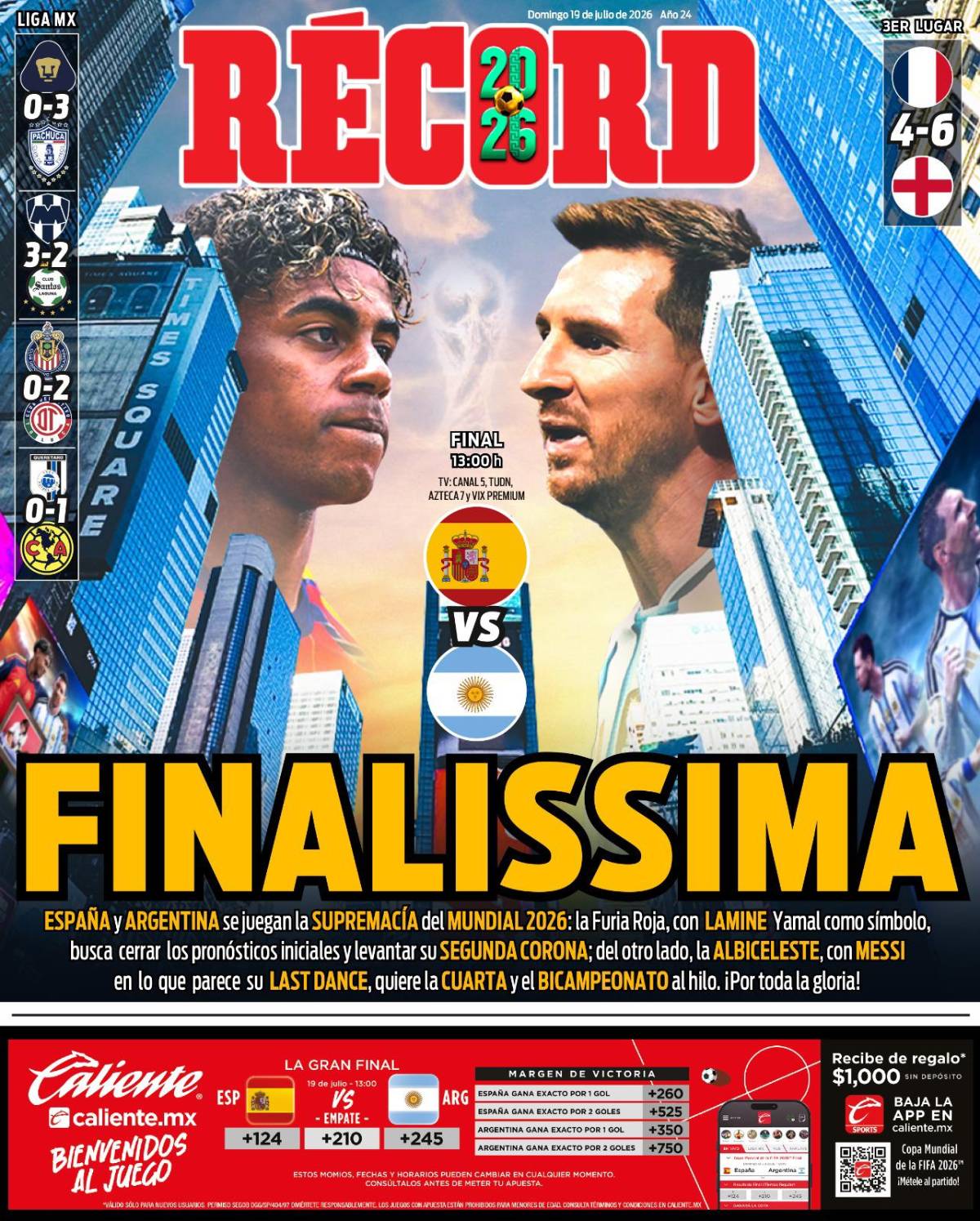 No tiene equipo; el último baile de Messi: prensa previo a la final del Mundial