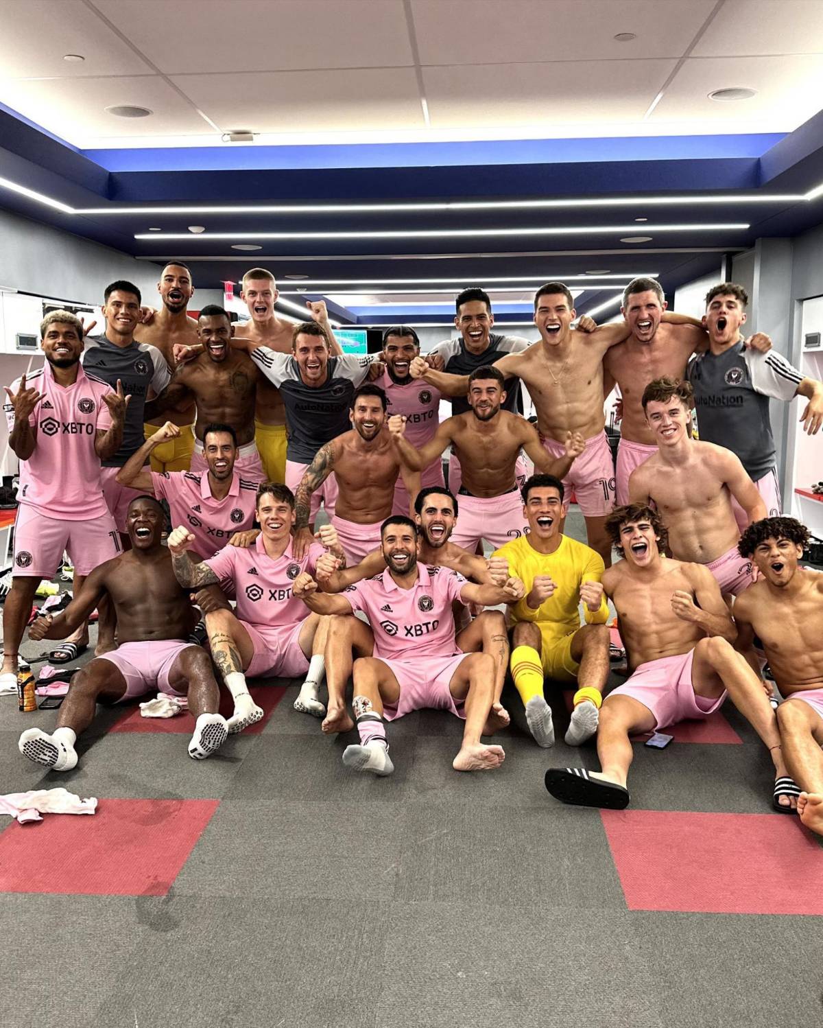 Messi puso la fiesta en Dallas y así fue la celebración del Inter de Miami tras su pase a los cuartos de final de la Leagues Cup