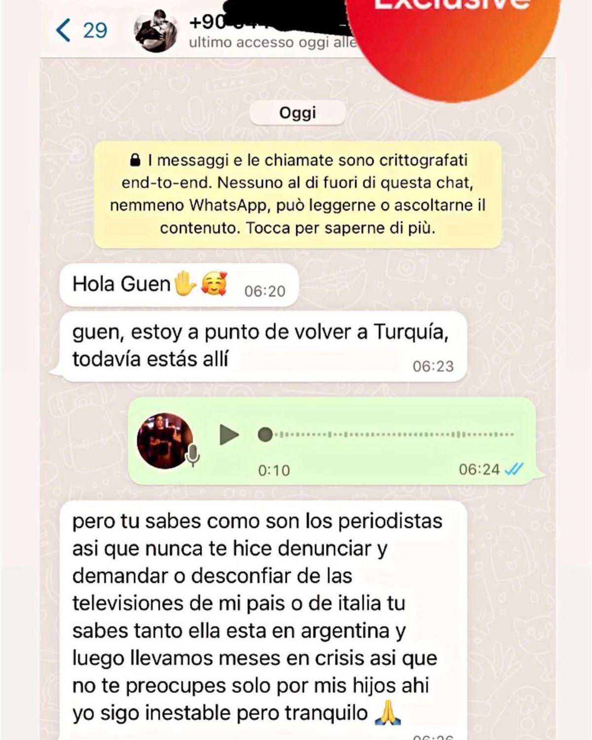 Mujer trans expone de nuevo a Mauro Icardi: La advertencia a Wanda Nara y filtra chats íntimos; “Pronto voy a hablar”