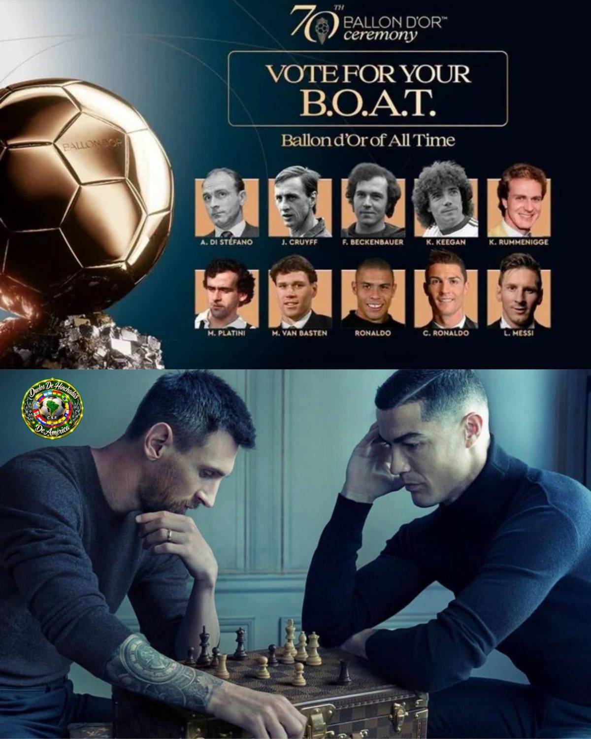Balón de Oro 2026: France Football confirma decisión con el BOAT donde CR7 humilla a Messi