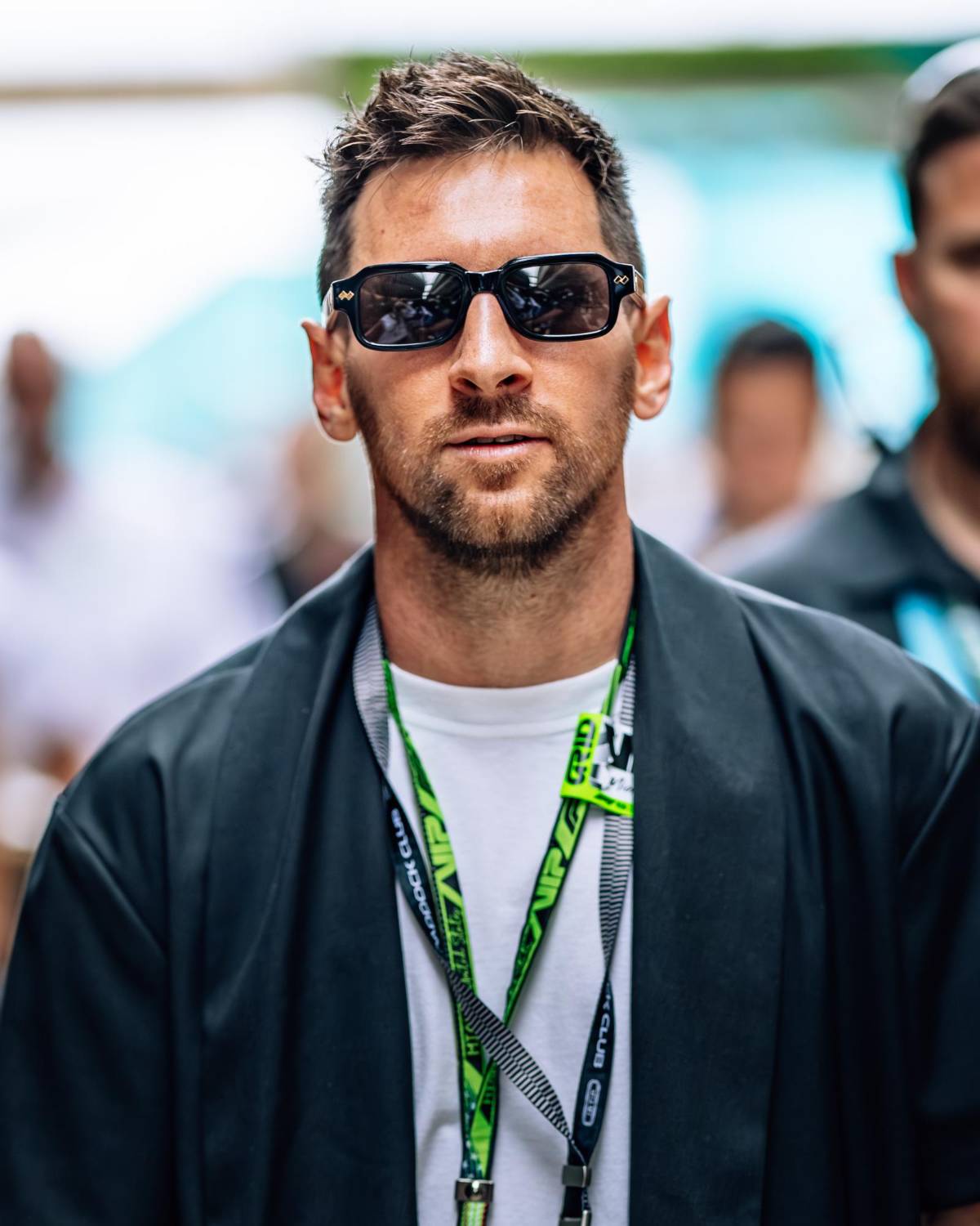 Messi asistió por primera vez al GP de la Fórmula 1: así llegó con Antonela al evento en Miami y acaparó todos los lentes