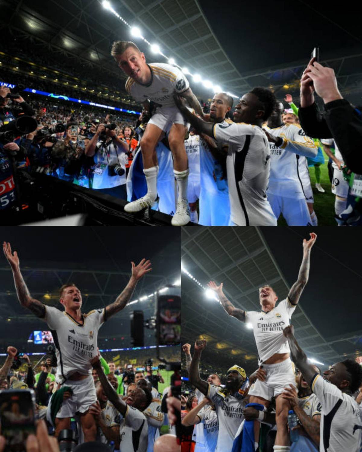 Así festejó Real Madrid la 15: Ancelotti sacó los pasos prohibidos, la emoción de Bellingham y Kroos dijo adiós