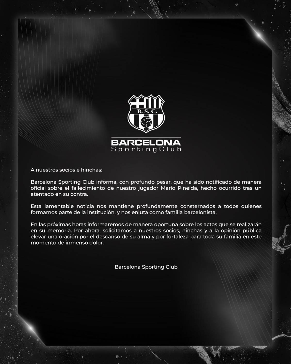 Conmoción: asesinan a futbolista de Barcelona de Ecuador y revelan cómo fue el ataque; esta fue su última publicación