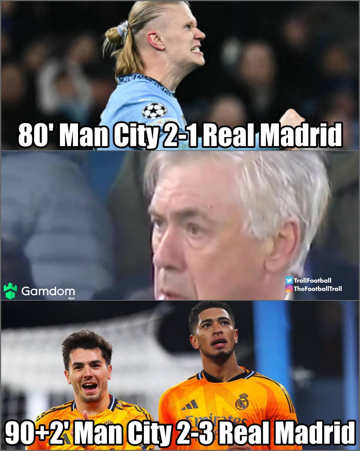 ¡Trituran a Guardiola! Los memes que dejó el triunfo del Real Madrid sobre Manchester City en la Champions
