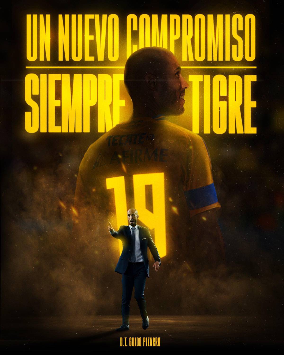 Sorpresa en Tigres: se retiró del fútbol con 35 años y de inmediato fue anunciado como nuevo técnico del equipo