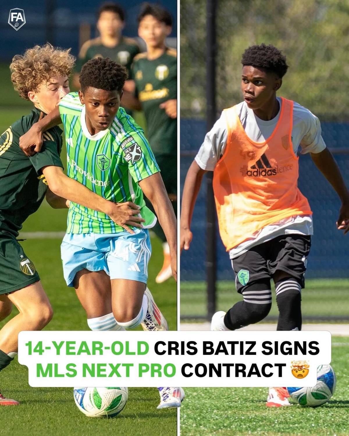 ¡La rompe con 14 años! Hondureño firmó su primer contrato profesional y está a un paso de debutar en la MLS