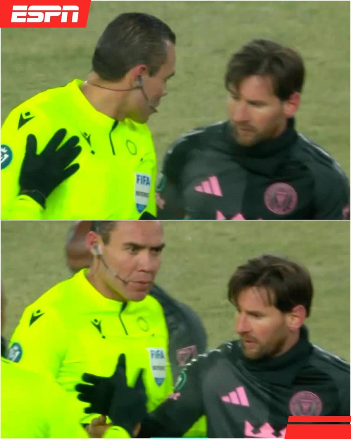 ¡Polémica! Concacaf castigó al árbitro Marco Ortiz por su acción con Messi al finalizar el partido del Inter Miami